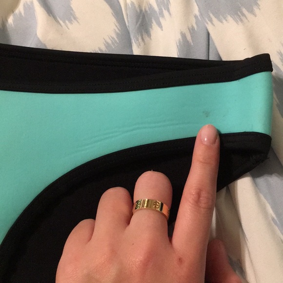 Aqua triangl bikini set. Barely worn - Picture 3 of 8